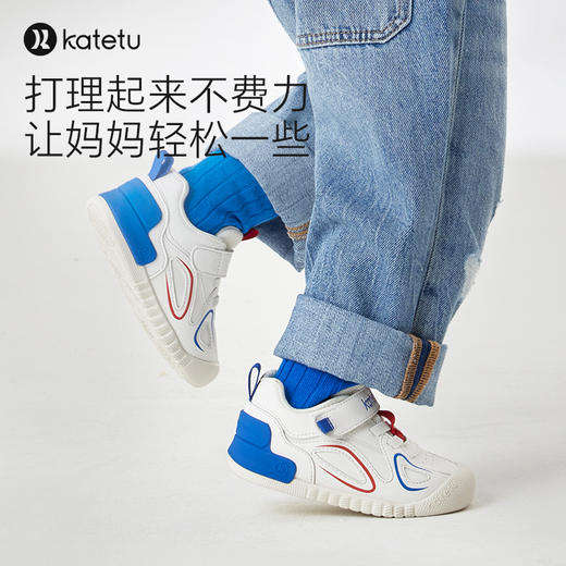 卡特兔儿童学步鞋2024春季新款小白鞋幼儿园室内鞋宝宝鞋子机能鞋 商品图2