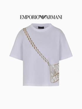 E ARMANI T恤衫女  3D2T7E2J4EZ-0100 白色.