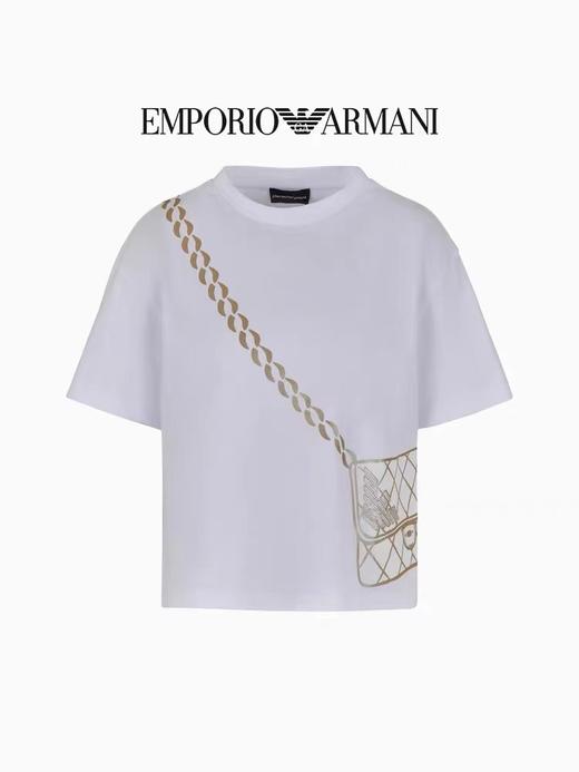 E ARMANI T恤衫女  3D2T7E2J4EZ-0100 白色. 商品图0