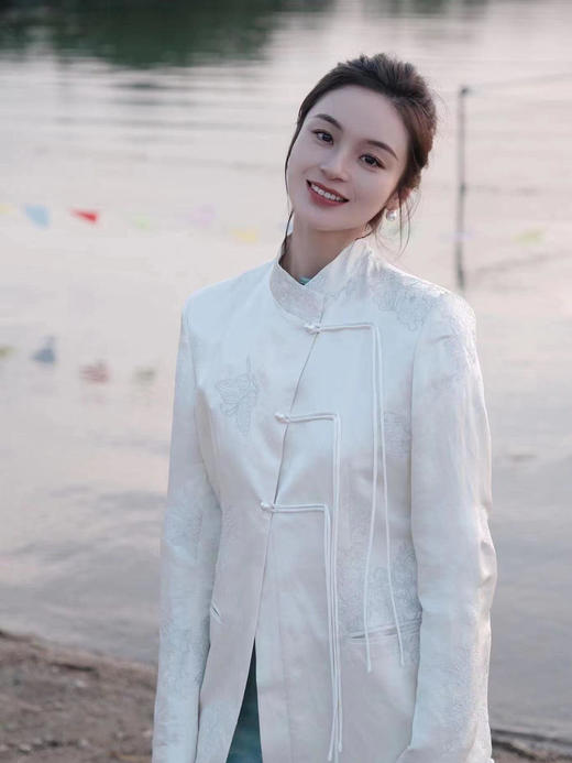 盛唐牡丹 |丝麻手推绣新中式外套 商品图5