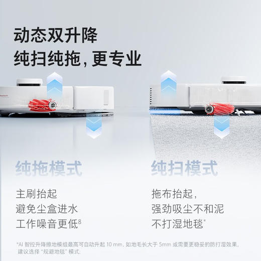 石头/扫地机器人/P10 Pro/自动清洁集尘新升级家用大吸力扫拖一体机 重磅新品 水箱版 系列 商品图3