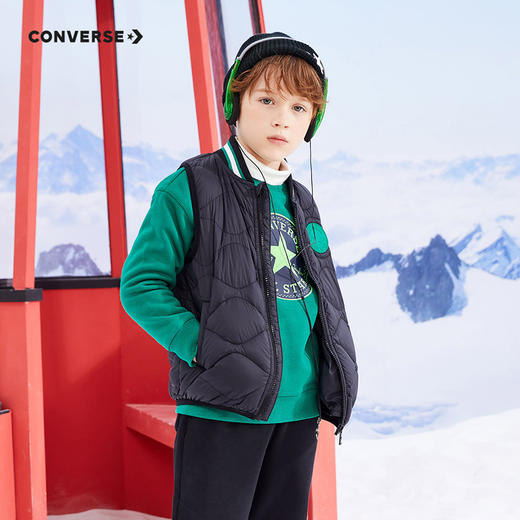CONVERSE 冬 大童 小童 马甲 CNVN-VE-D070 商品图0