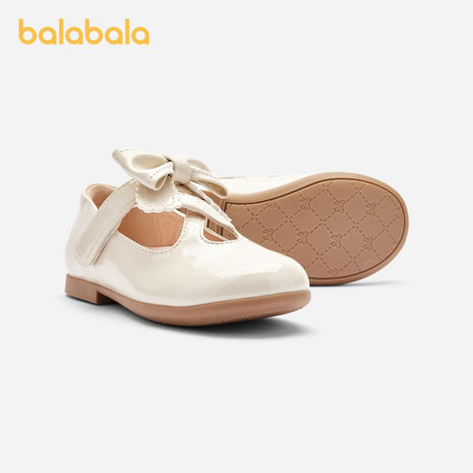 巴拉巴拉女童公主鞋文艺复古优雅2024新款宝宝春秋潮流质感小皮鞋 商品图1