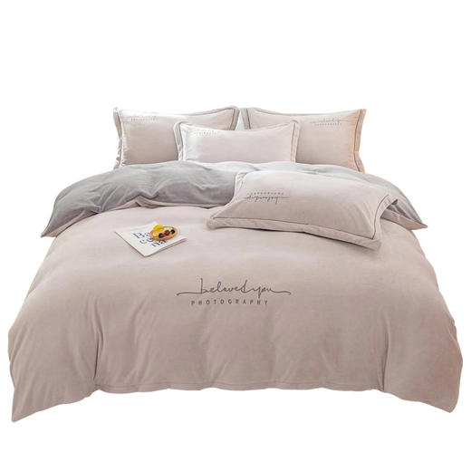 恒源祥阳光暖绒四件套（时光漫步）HYXT2101 商品图1