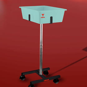 挺拔Tibhar 轮式多球盆 移动多球架多球盒多球盆多球车收球盆收球盒 金属支架