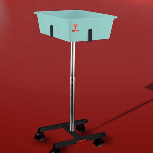 挺拔Tibhar 轮式多球盆 移动多球架多球盒多球盆多球车收球盆收球盒 金属支架 商品图0