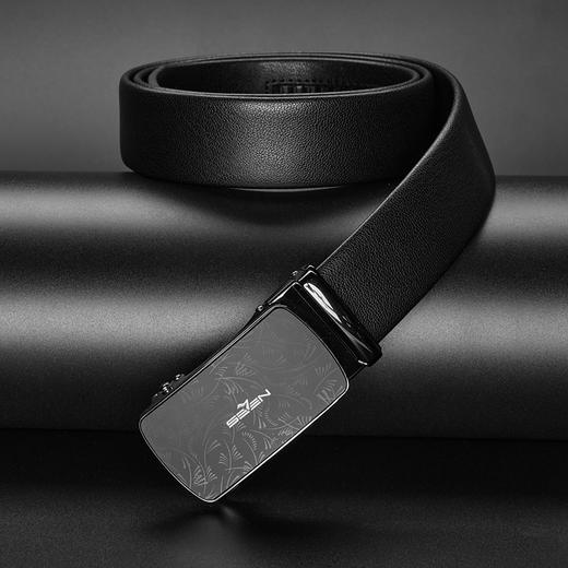柒牌男士皮带自动扣男2024春季新款商务休闲中青年黑色西装裤腰带	126P70060 商品图1