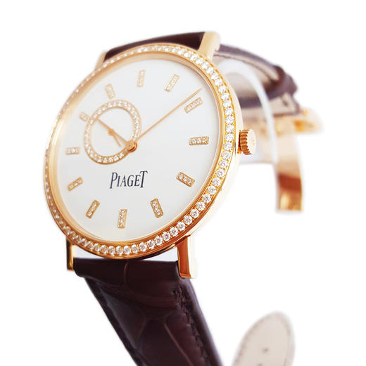 【95新正品】PIAGET伯爵ALTIPLANO系列18K玫瑰金38MM原镶钻超薄手动机械表G0A33542 100817YY02 商品图1