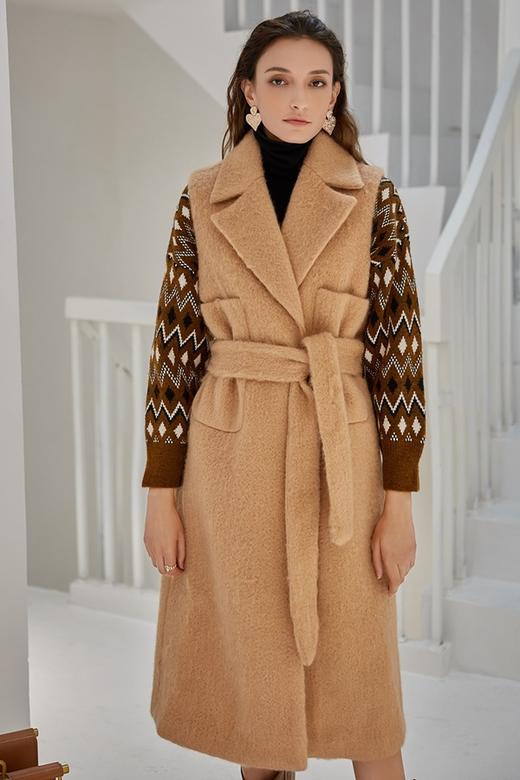 DAMO WANG/王大墨 驼色长马甲 14015 商品图0