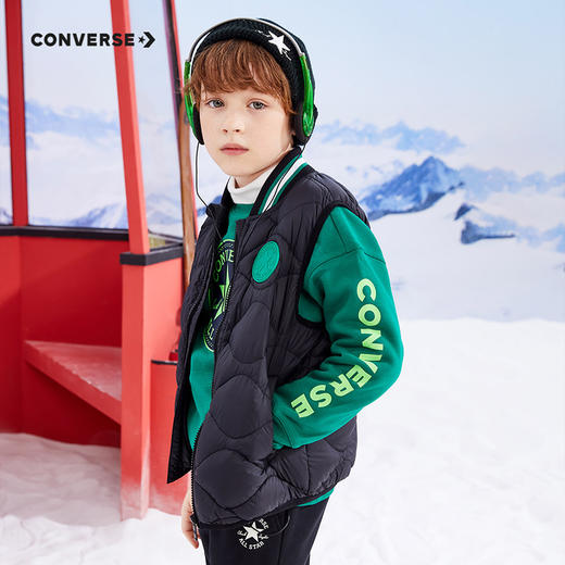 CONVERSE 冬 大童 小童 马甲 CNVN-VE-D070 商品图2