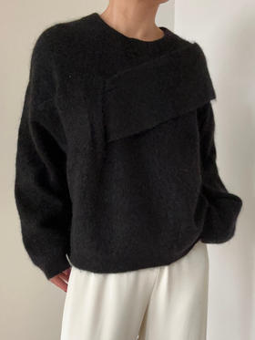 Lynn Gong｜超轻圆领插片针织衫 BK304A0W70