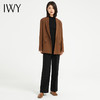 IWY/气质韩版宽松西装外套女秋冬加厚总裁职业阔腿裤正装复古咖色西服C13521+P33518 商品缩略图1