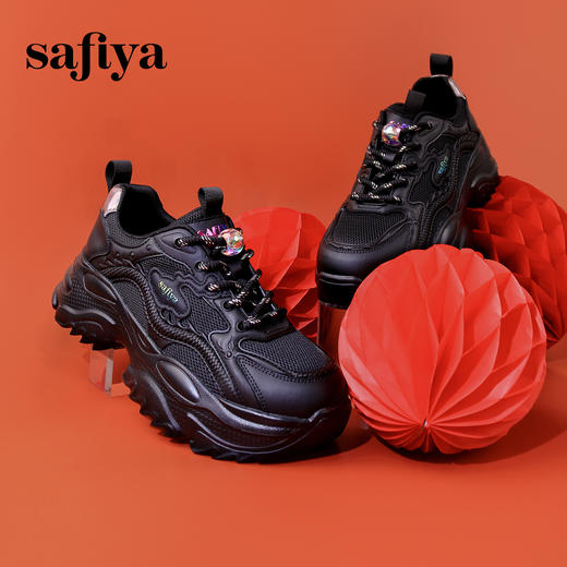 Safiya/索菲娅2024春季新品龙年限定设计感轻便减震休闲运动老爹鞋 SF41112407 商品图8