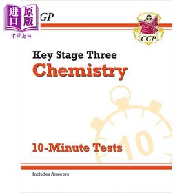 预售 【中商原版】英国原版CGP教辅 新KS3化学10分钟测试 New KS3 Chemistry 10-Minute Tests (with answers) 中学教辅 英文