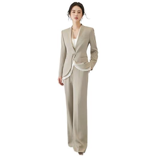 扶摇 新中式西装套装女气场强大女装秋冬新款中国风盘扣外套 商品图5