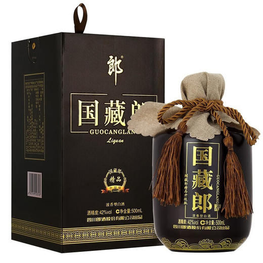 【少量到货】郎酒 国藏郎 精品 浓香型白酒 42度 500ml*4瓶 整箱装 商品图1