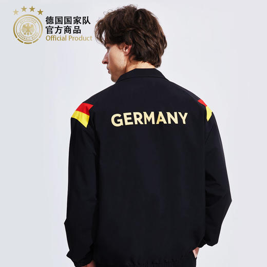 德国国家队官方商品 | 黑金拼色红黄拼条夹克外套足球迷 商品图2
