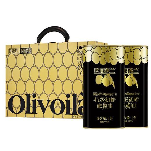 欧丽薇兰高多酚特级初榨橄榄油1L*2铁罐礼盒 商品图0