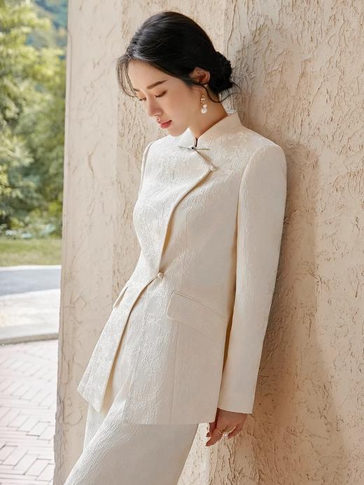 扶摇 新中式国风套裙秋冬微高领轻奢高级感收腰半身裙套装女 商品图4