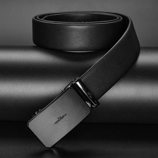 【父亲节礼盒款】柒牌配饰腰带男2025年新款自动扣商务休闲百搭男士黑色皮带礼盒装	126P70100 商品图1