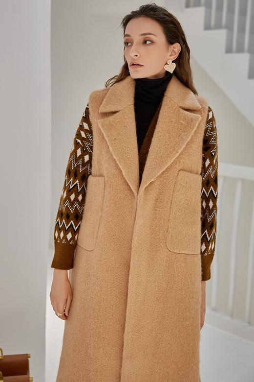 DAMO WANG/王大墨 驼色长马甲 14015 商品图4