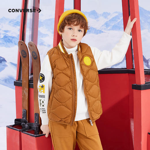 CONVERSE 冬 大童 小童 马甲 CNVN-VE-D070 商品图4