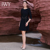 IWY/时尚气质黑色设计感职业连衣裙女酒店经理商务正装售楼部工作服Q13304 商品缩略图2