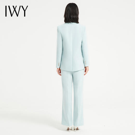 IWY/高级感薄荷绿西装外套女气质韩版宽松总裁职业装通勤医美上班正装C13516+P33516-L 商品图5