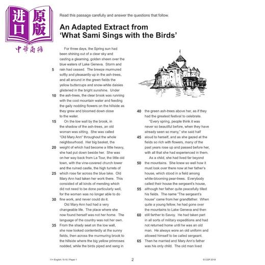 【中商原版】英国CGP 11+ GL English Practice Papers - Ages 9-10 (with Parents Guide & Online Edition) 商品图1