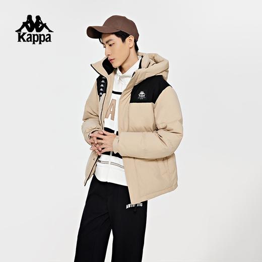 Kappa羽绒服2023新款男冬连帽撞色短款面包服户外保暖防寒服K0D72YY80 商品图2