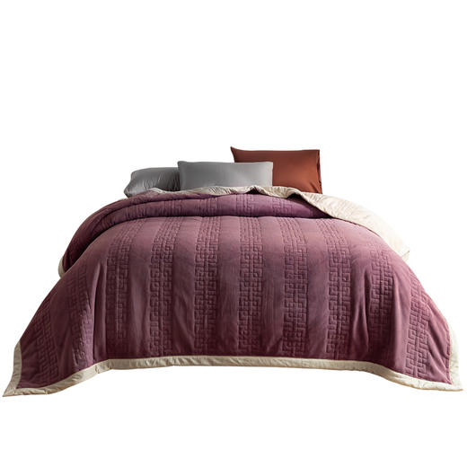 恒源祥绒毯类黑科技吸湿牛奶绒毯1DI1037 商品图0