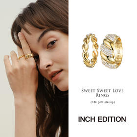 【品牌直发】INBC0304 浪漫交织-麻花套戒叠戴戒指套装｜INCH EDITION 暮光之城系列【限时价】