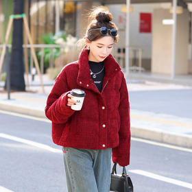 HR WY95839加绒加厚保暖时尚宽松显瘦外套