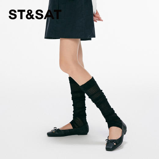 星期六温柔风蝴蝶结平底鞋SS4111112A 商品图10