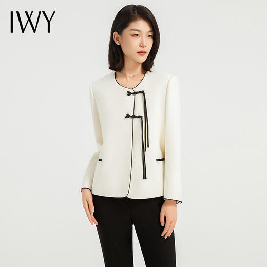IWY/时尚气质国风盘扣西装套装高端设计感主持人上镜正装医美工作服C13323+P13319 商品图3
