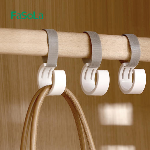 FaSoLa反扣魔术贴扎带自行车挂钩捆绑带加长固定自粘扣电源尼龙理线扎带 商品图3