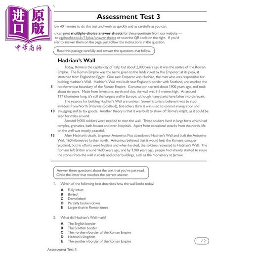 【中商原版】英国CGP 11+ GL English Practice Book & Assessment Tests Ages 9-10 (with Online Edition) 商品图4