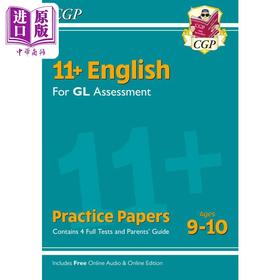 【中商原版】英国CGP 11+ GL English Practice Papers - Ages 9-10 (with Parents Guide & Online Edition)