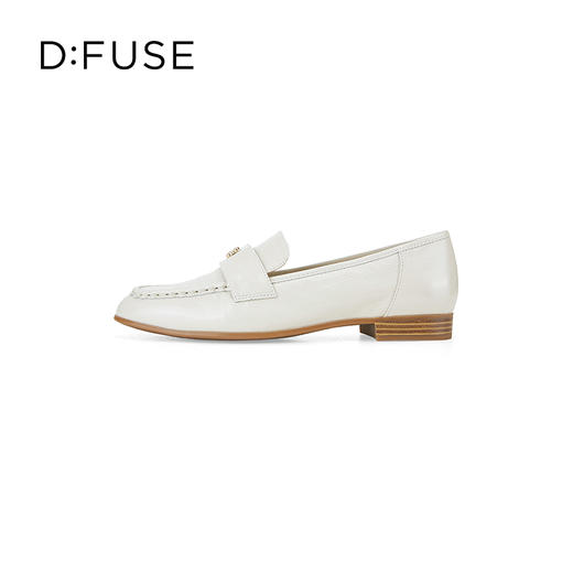Dfuse迪芙斯2024春季新款质感压纹漆皮平底通勤乐福鞋DF41112031 商品图1