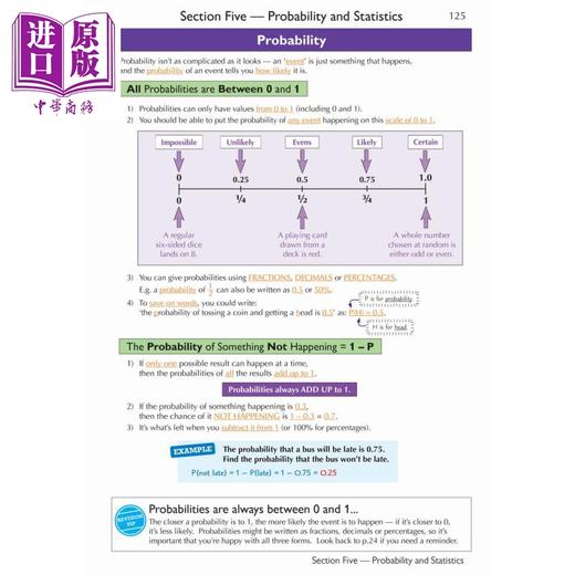 【中商原版】英国原版CGP教辅 KS3 数学完成修订KS3 Maths Complete Revision & Practice Foundation with Online Edition 商品图3