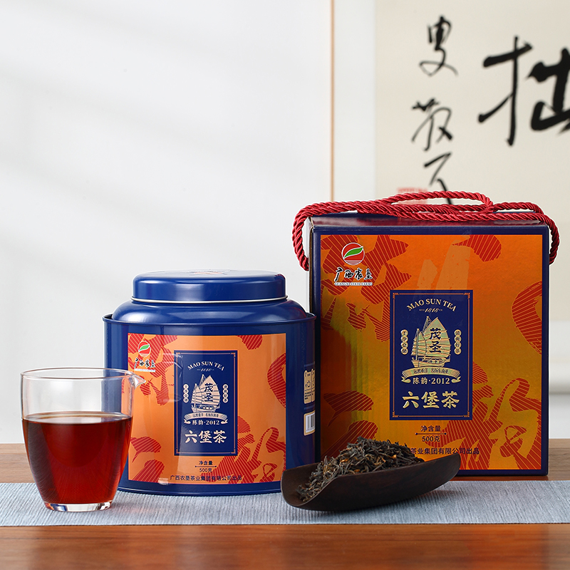 茂圣丨陈韵·2012年 广西六堡茶 一级  500g 大分量配手提礼盒