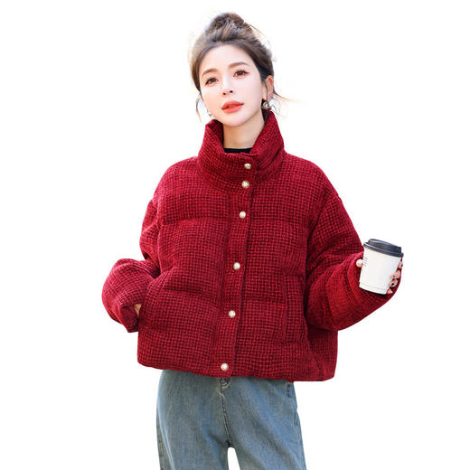 HR WY95839加绒加厚保暖时尚宽松显瘦外套 商品图4