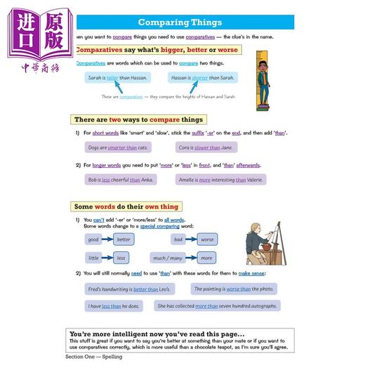 预售 【中商原版】英国原版CGP教辅 KS3的拼写 标点和语法 学习指南Spelling Punctuation and Grammar for KS3 - Study Guide 商品图3