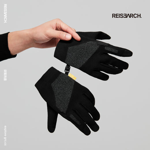 GRC桀骜无尽RESEARCH新款隐藏反光3D打印缓震公路车骑行长指手套 商品图4