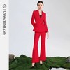 扶摇 红色西装套装女高端职业装年会主持人西服外套工作服冬 商品缩略图1