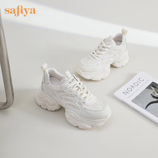 Safiya/索菲娅2024春季 龙年限定款透气百搭增高机能厚底老爹鞋 SF41112408 商品图9