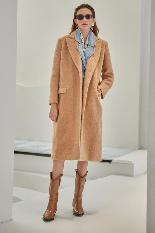 DAMO WANG/王大墨 驼色西装长大衣外套 14080 商品图0