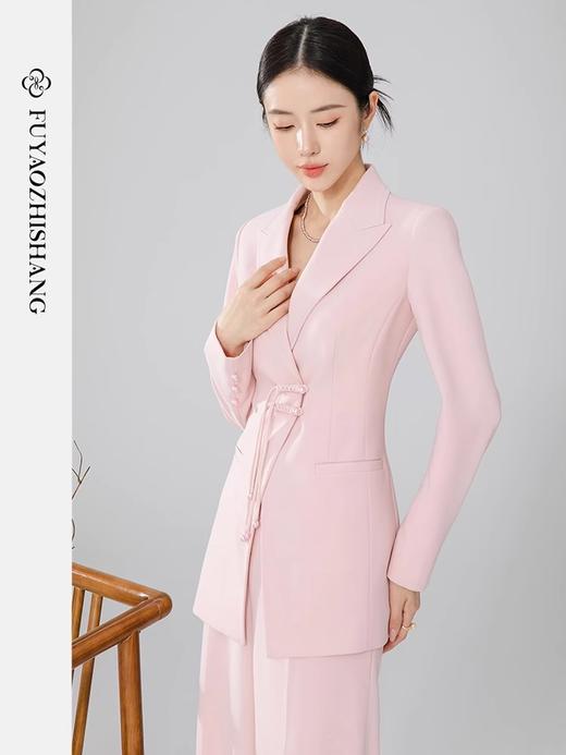 扶摇 高级感御姐新中式西装套装女主持人小西服外套职业正装 商品图3