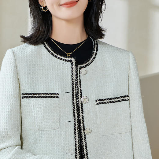 剩XXL 米思阳【小香风外套】2026春季新款时尚优雅气质通勤百搭外套0254 商品图4