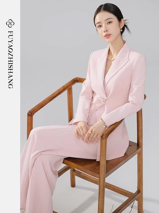 扶摇 高级感御姐新中式西装套装女主持人小西服外套职业正装 商品图2
